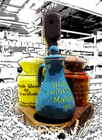 Antique Mustard Pot and Oil Cruet Set