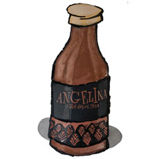 Angelina Drinking Chocolate Bottle from Paris