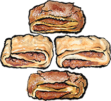 Raspberry and Apricot Rugelach Cookies Gift Box