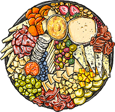 Cheese Board Gift Basket
