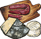 3 Cured Meats & Cheeses Customizable Gift Box