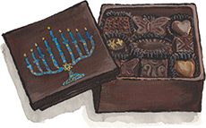 Chanukah Edible Box of Chocolates