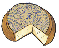 Antique Gruyère Cheese from Switzerland