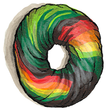 DIY Rainbow Bagel Making Kit