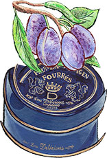 Mousse-Filled Plums
