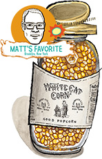 White Cat Popcorn Kernels