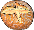 Sesame Semolina Round